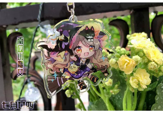 Shining Nikki Pumpkin Witch Keychain