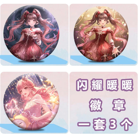 Shining Nikki 3 Badges Set Unfading Flower