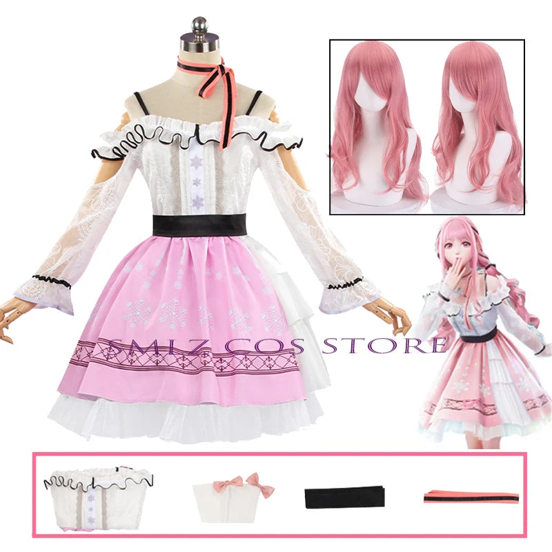 Infinity Nikki Pink Lolita Dress Cosplay