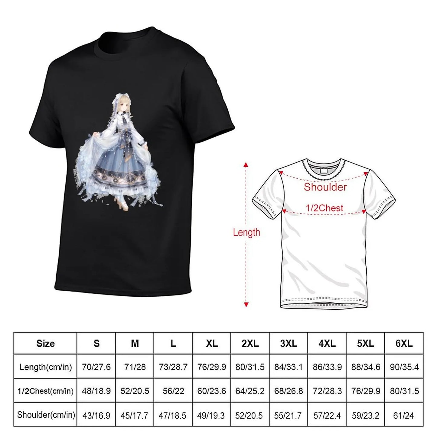 Love Nikki-Dress UP Queen Starlight Serenade Black T-Shirt