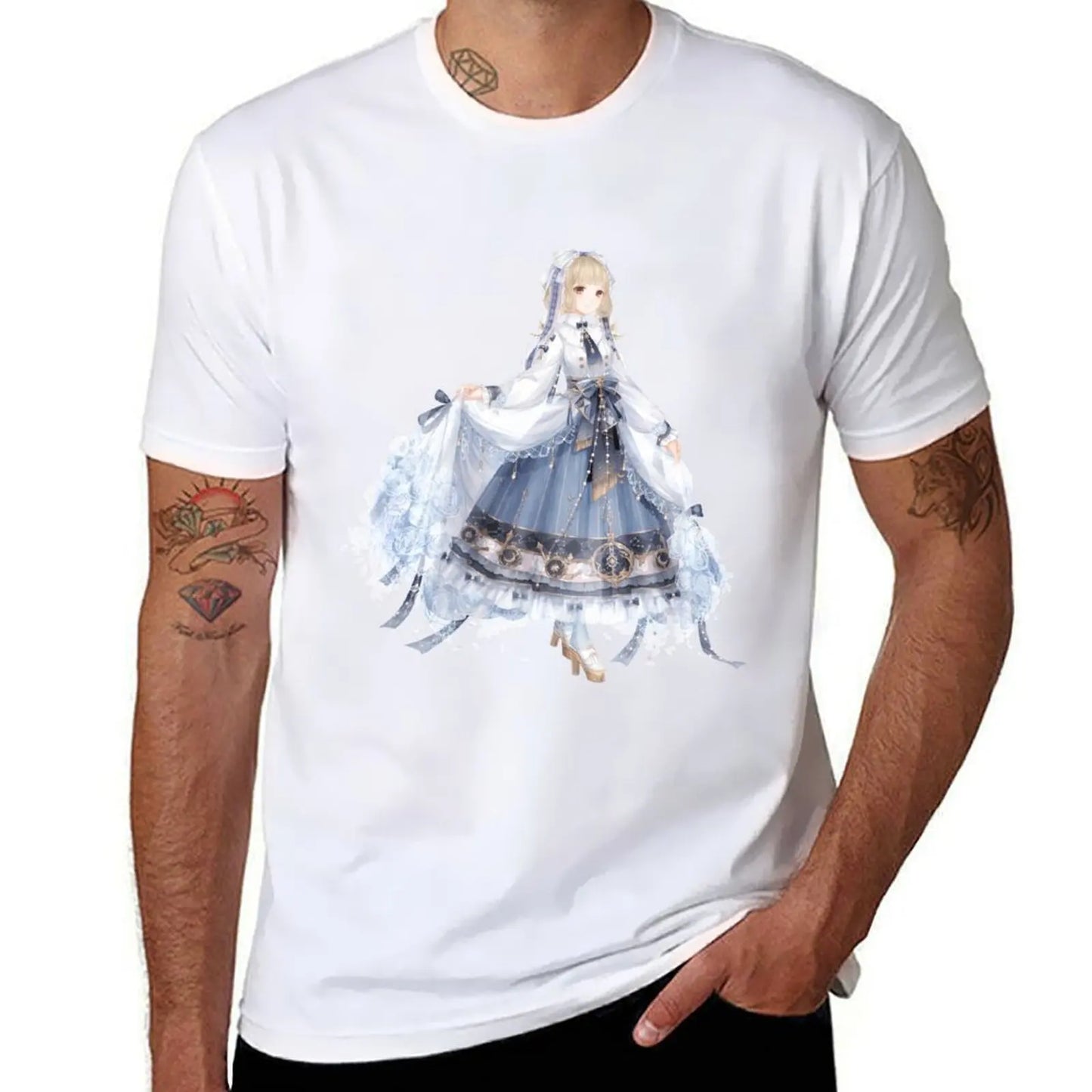 Love Nikki-Dress UP Queen Starlight Serenade White T-Shirt