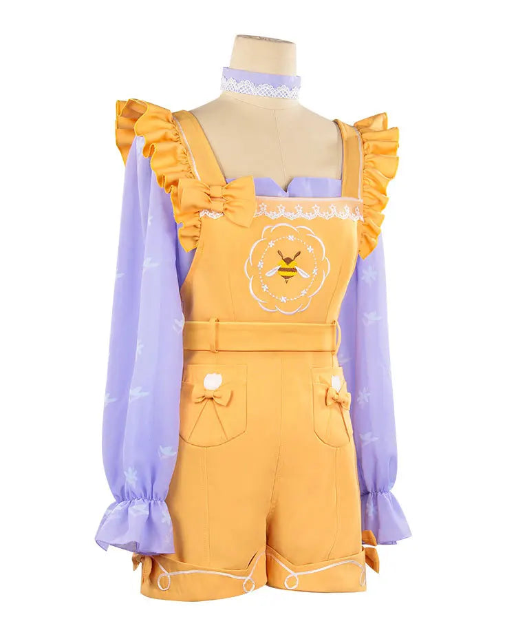 Infinity Nikki Yellow Rompers Uniform Cosplay