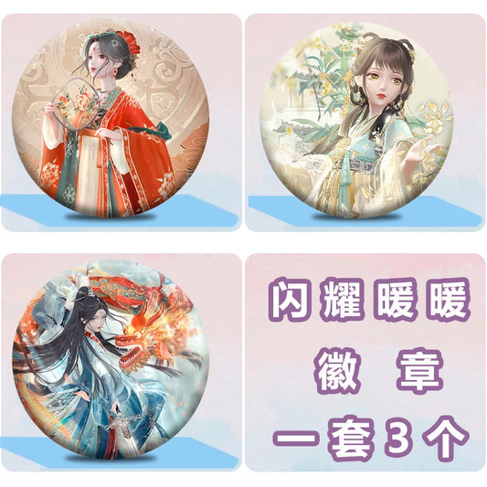 Shining Nikki 3 Badges Set Traditional Outfits