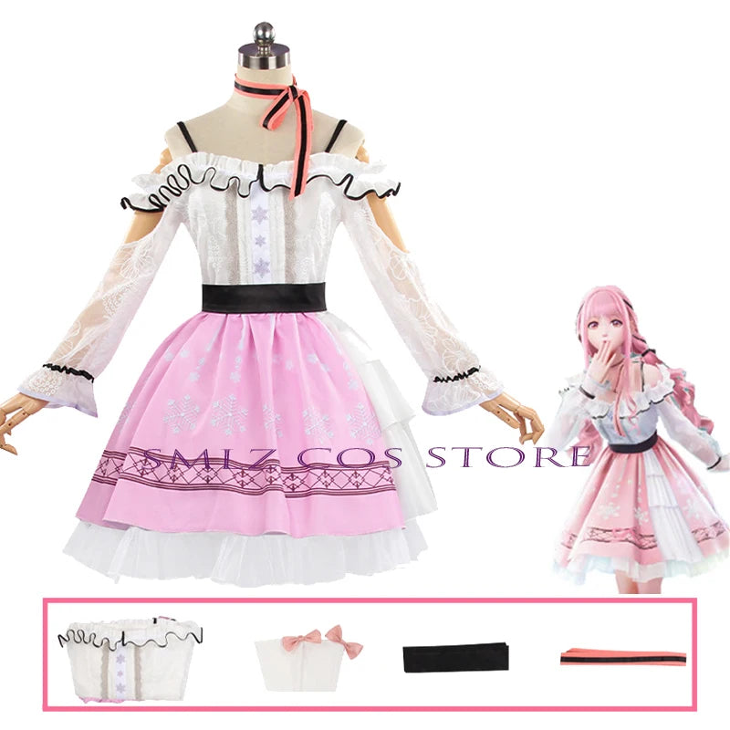 Infinity Nikki Pink Lolita Dress Cosplay