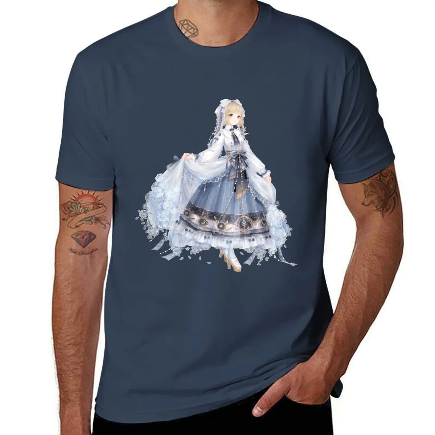 Love Nikki-Dress UP Queen Starlight Serenade Navy T-Shirt